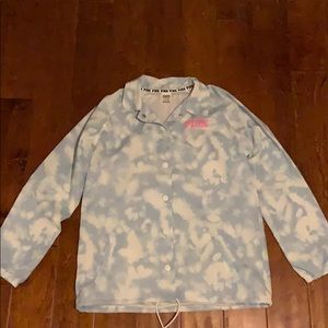 Pink windbreaker size small. Only worn once